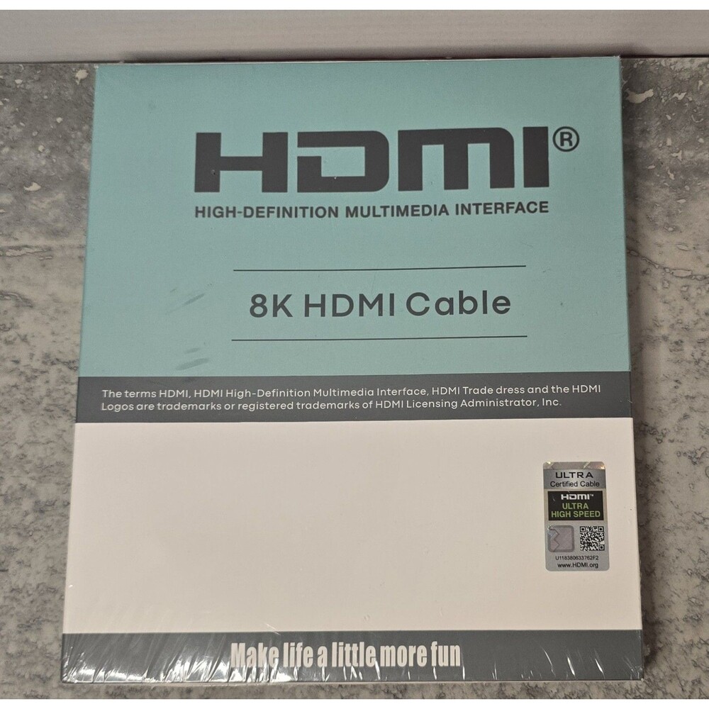 THANDBLE 8K HDMI 2.1 Cable 10FT Ultra High Speed 48Gbps 4K 120Hz New Sealed